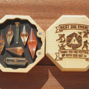 Wood Dice Box Custom Laser Engraving